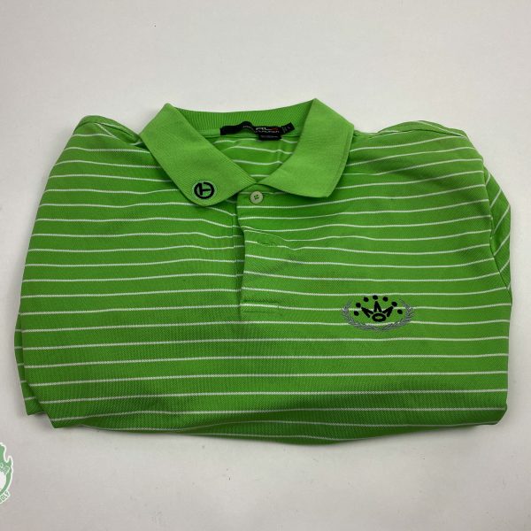 Used Ralph Lauren Scotty Cameron Circle T Men's Green Polo Shirt Size: Large