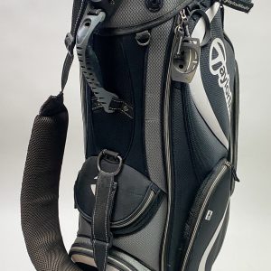 Used TaylorMade Cart Carry Golf Bag 6-way Black/Gray Ships Free