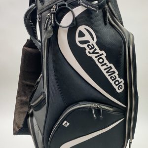 Used TaylorMade Cart Carry Golf Bag 6-way Black/Gray Ships Free