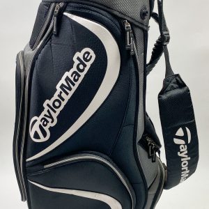 Used TaylorMade Cart Carry Golf Bag 6-way Black/Gray Ships Free