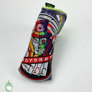Used Odyssey Purple Joker Blade Putter Head Cover Headcover- Magnetic Closure