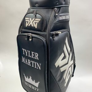 PXG Golf Staff Bag Black 6-Way Ships Free Embroidered w/ Summit & Tyler Martin