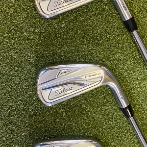 Used Titleist 718 AP2 Irons 3-PW AMT Tour White S300 Stiff Flex Steel Golf Set