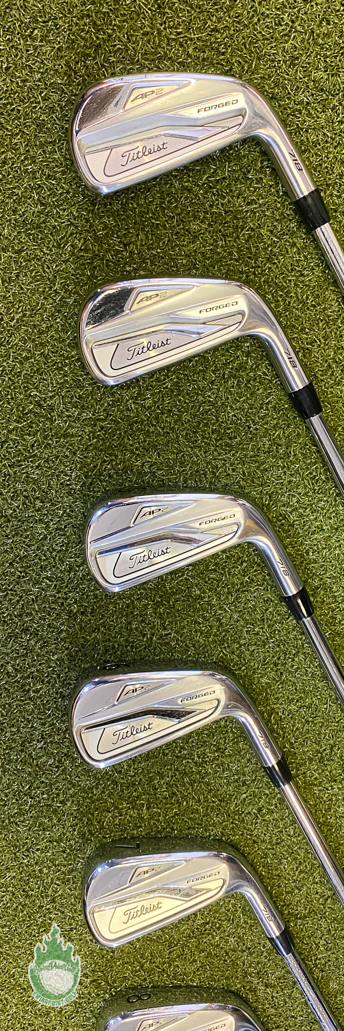 Used Titleist 718 AP2 Irons 3-PW AMT Tour White S300 Stiff Flex