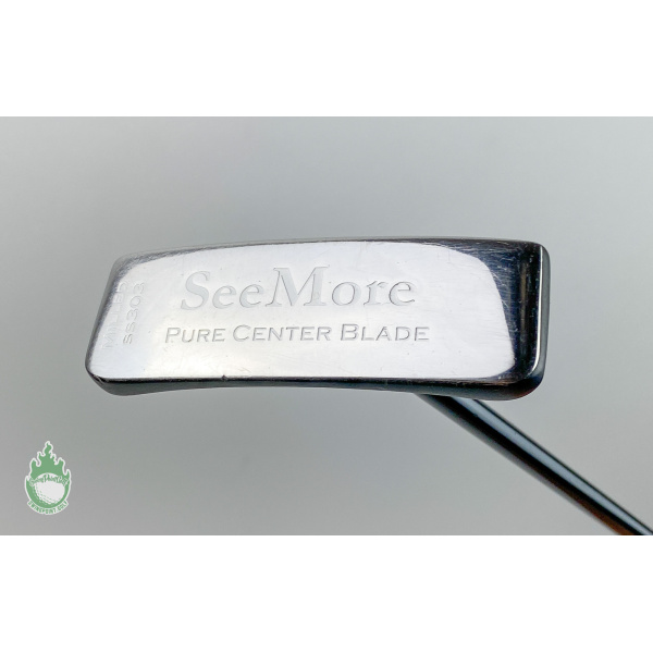 Used RH The SeeMore Milled SS303 Pure Center Blade 35" Putter Steel Golf Club