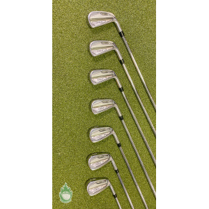 Used RH Titleist T100 Irons 4-PW AMT Tour White S300 Stiff Flex Steel Golf Set