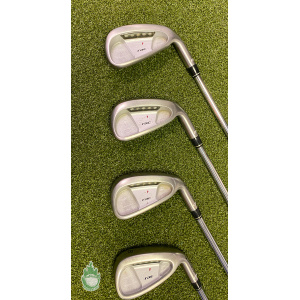 Used RH TaylorMade RAC OS Irons 5-PW 95g Stiff Flex Steel Golf Club Set