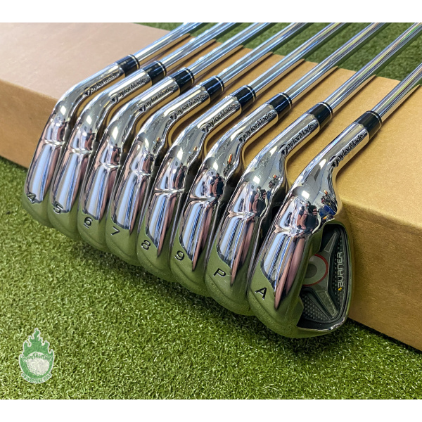 Used RH TaylorMade Burner 1.0 Irons 4-PW/AW 85g Uniflex Steel Golf Club Set