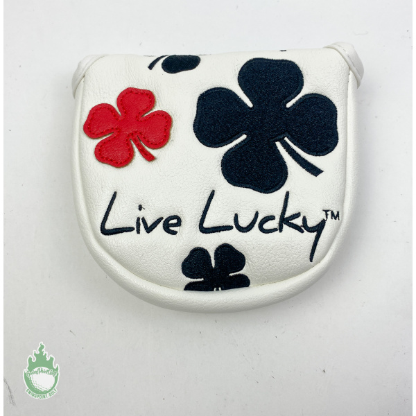 New Live Lucky Putter Cover CMC Design Black Clover Mallet Putter Headcover