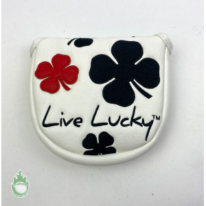 New Live Lucky Putter Cover CMC Design Black Clover Mallet Putter Headcover