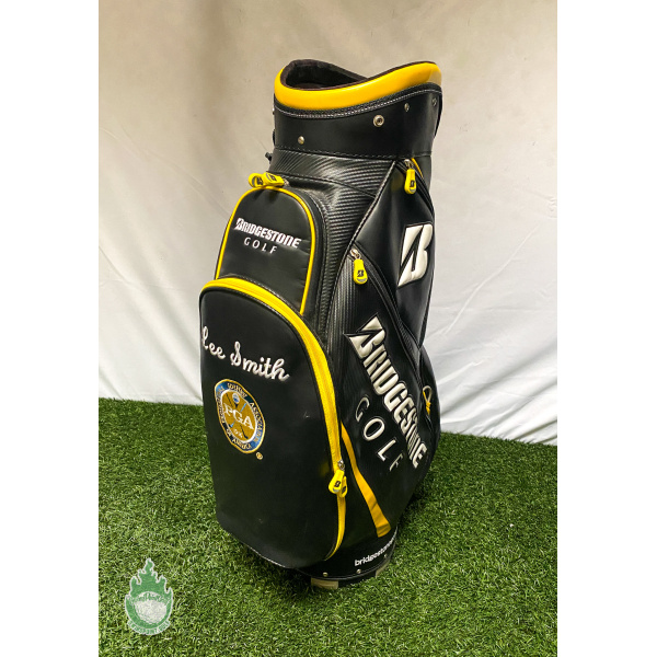 Used Bridgestone Golf Staff Bag Embroidered Lee Smith