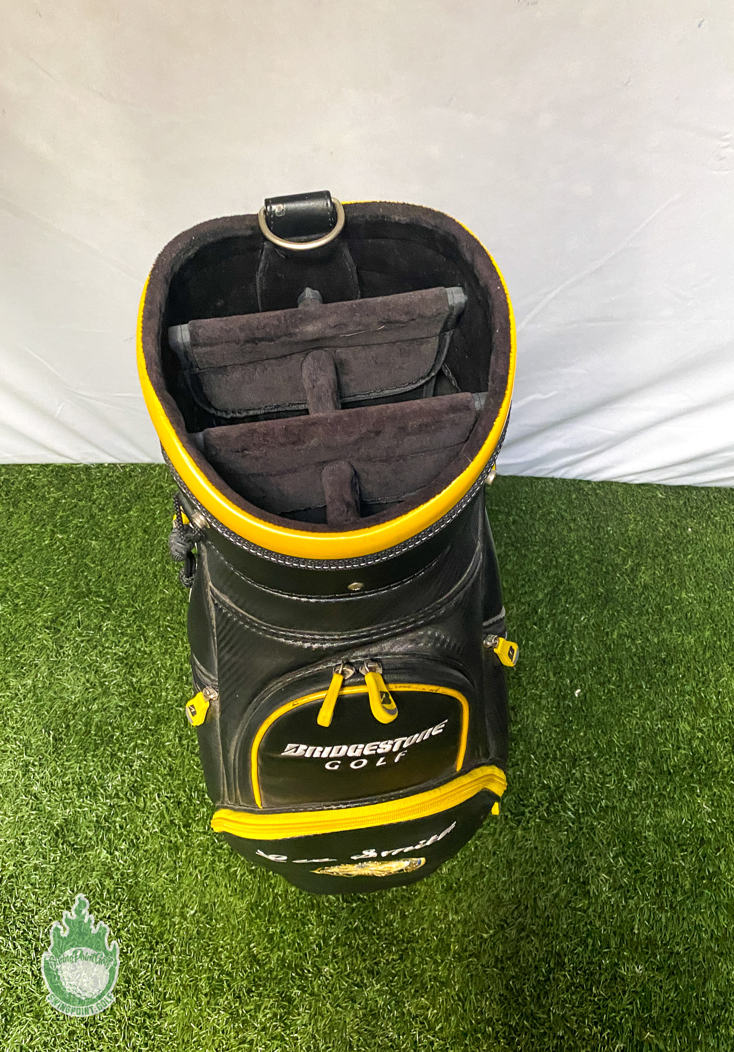 Used Bridgestone Golf Staff Bag Embroidered Lee Smith · SwingPoint