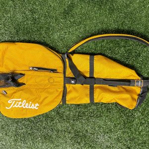 Used Titleist Yellow Carry Sunday Golf Bag With Strap