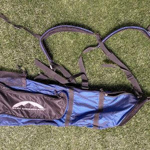 Used Sun Mountain Sunday Golf Bag Blue & Black Ships Free