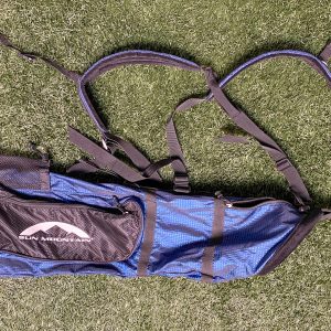 Used Sun Mountain Sunday Golf Bag Blue & Black Ships Free