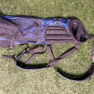 Used Sun Mountain Sunday Golf Bag Blue & Black Ships Free