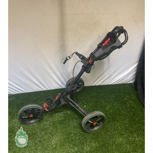 Used Clicgear Model 3.0 3 Wheel Collapsible Golf Push Pull Cart Ships Free