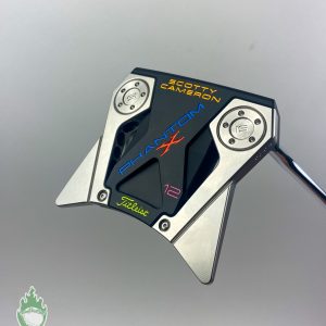 Used Titleist Scotty Cameron MOTO Turf Wars Phantom X 12 34" Putter Steel Golf