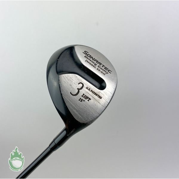 Used RH Sonartec Driving Cavity Model SS-02 Fairway 3 Wood 15* Stiff Graphite