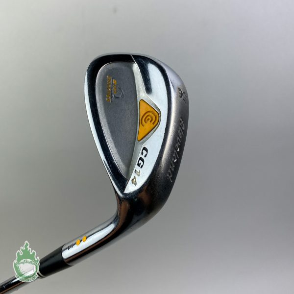 Used RH Cleveland CG14 Chrome Zip Grooves Wedge 56*-14 Wedge Flex Steel Golf