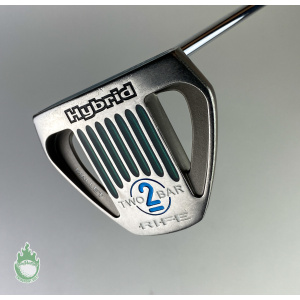Used Right Handed Rife Two Bar Mallet 34" Putter Steel Golf Club Super Stroke