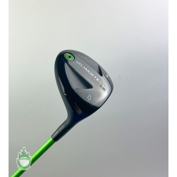 Used Right Handed BombTech Golf 3.0 Fairway 3 Wood 15* Stiff Flex Golf Club