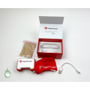 Used in Box FlightScope Mevo Golf Launch Monitor With Charger & Carry Case