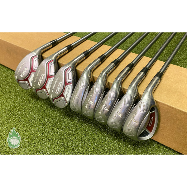 Used Adams IDEA a7OS Combo Irons 4H 5H 6H 7-PW/SW 50g Ladies Graphite Golf Set