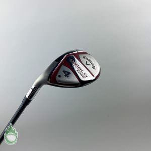 LEFT Handed Callaway Diablo Edge 4 Hybrid 24° Stiff Graphite Shaft Golf Club