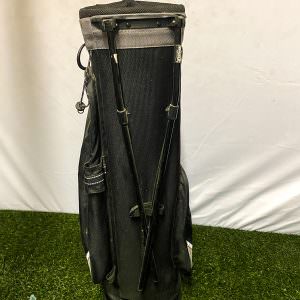 Used PING Hoofer Lite Black Golf Club Cart Carry Stand Bag Dual Backpack Straps