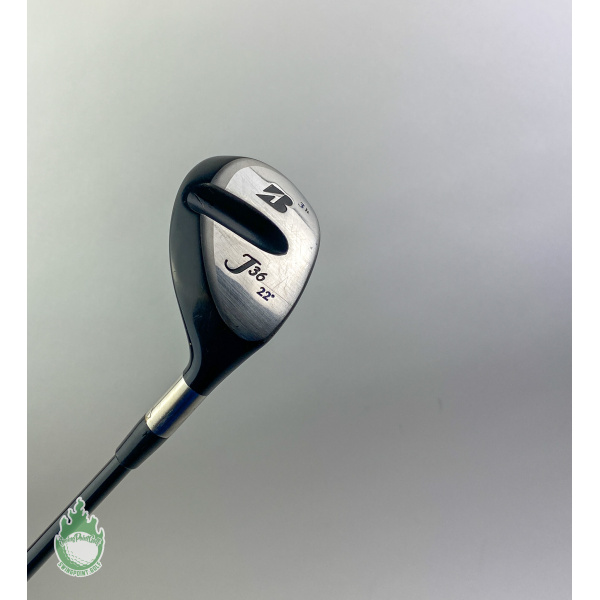 Used Right Handed Bridgestone J36 3 Hybrid 22* 65g Stiff Flex Graphite Golf