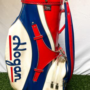 Vintage Ben Hogan 6-way Cart Carry Golf Staff Bag - Red, White, Blue