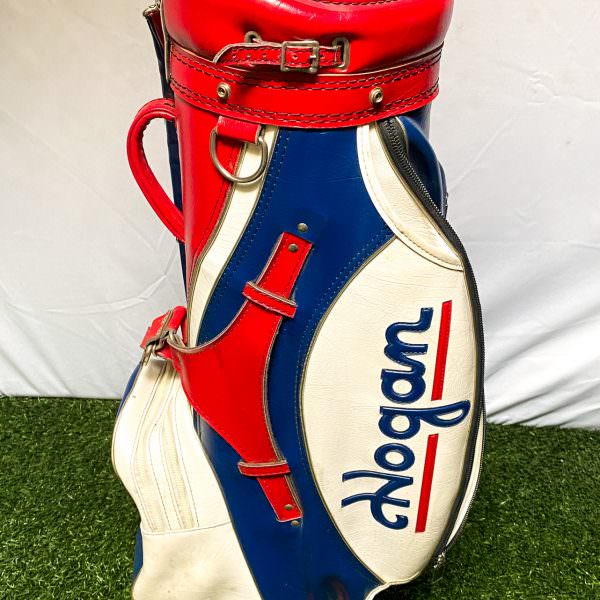 Vintage Ben Hogan 6-way Cart Carry Golf Staff Bag - Red, White