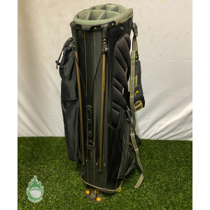 Used Black/Yellow Nike Sasquatch Golf Stand Bag 14-Way With Strap & Rainhood