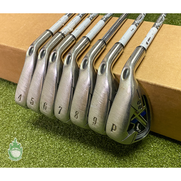 Used Right Handed Callaway X-22 Irons 4-PW Uniflex Steel Golf Club Set