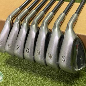 Used RH Ping Red Dot G25 Irons 5-PW/SW TFC 80 Ladies Flex Graphite Golf Set