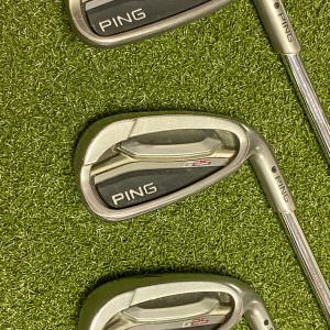 Used RH Ping Black Dot G25 Irons 4-PW/SW CFS Regular Flex Steel Golf Club Set