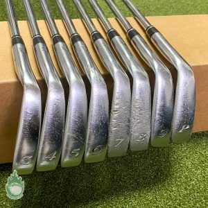Used Right Handed Nickent 3DX Pro Irons 3-PW N.S. Pro Stiff Steel Golf Club Set