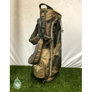 Used Ping Hoofer Golf Cart/Carry Stand Bag 5-Way Divided W/ Straps & Rainhood