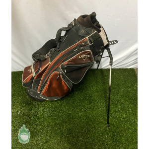 Used Callaway Golf Stand Bag 8 Dividers Black & Red w/ Straps