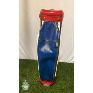 Vintage Ben Hogan 3-way Cart Carry Golf Staff Bag - Red, White, Blue