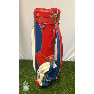 Vintage Ben Hogan 3-way Cart Carry Golf Staff Bag - Red, White, Blue