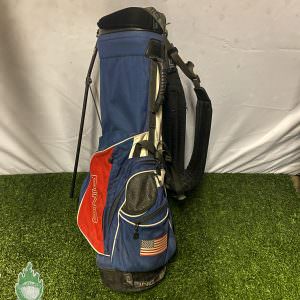 Used PING Hoofer 2 Olympic Club American Flag Golf Club Cart Carry Stand Bag