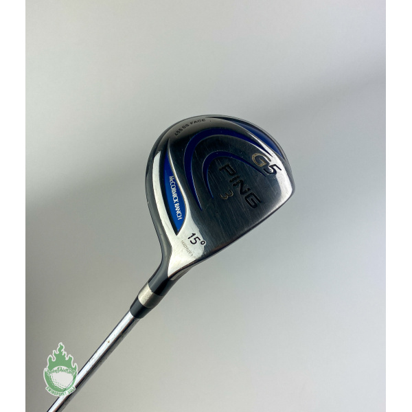 Used RH Ping G5 Fairway 15* Fairway 3 Wood Uniflex Flex Steel Golf Club