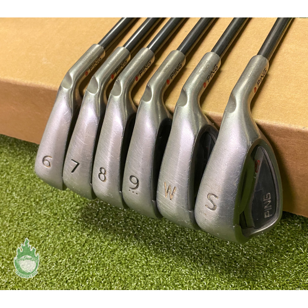 Used RH Ping Red Dot G25 Irons 6-PW/SW TFC 80 Ladies Flex Graphite Golf Set