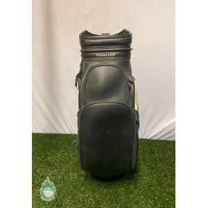 Vintage Titleist Staff Golf Bag Black/White 6-Way - Rainhood Included