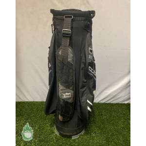 Used Cobra 14-Way Golf Cart/Carry Bag Gray/Black Rainhood & Strap Included