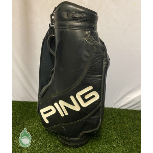Used Vintage Ping Golf Cart/Carry Bag 3-Way Divided Black One