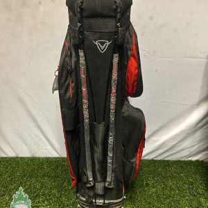 Used Callaway Golf Stand Bag 11 Dividers Black & Red w/ Dual Straps