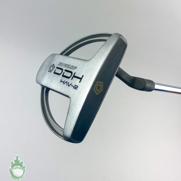 Used LEFT HANDED Dunlop DDH Steel Mallet Putter Golf Club